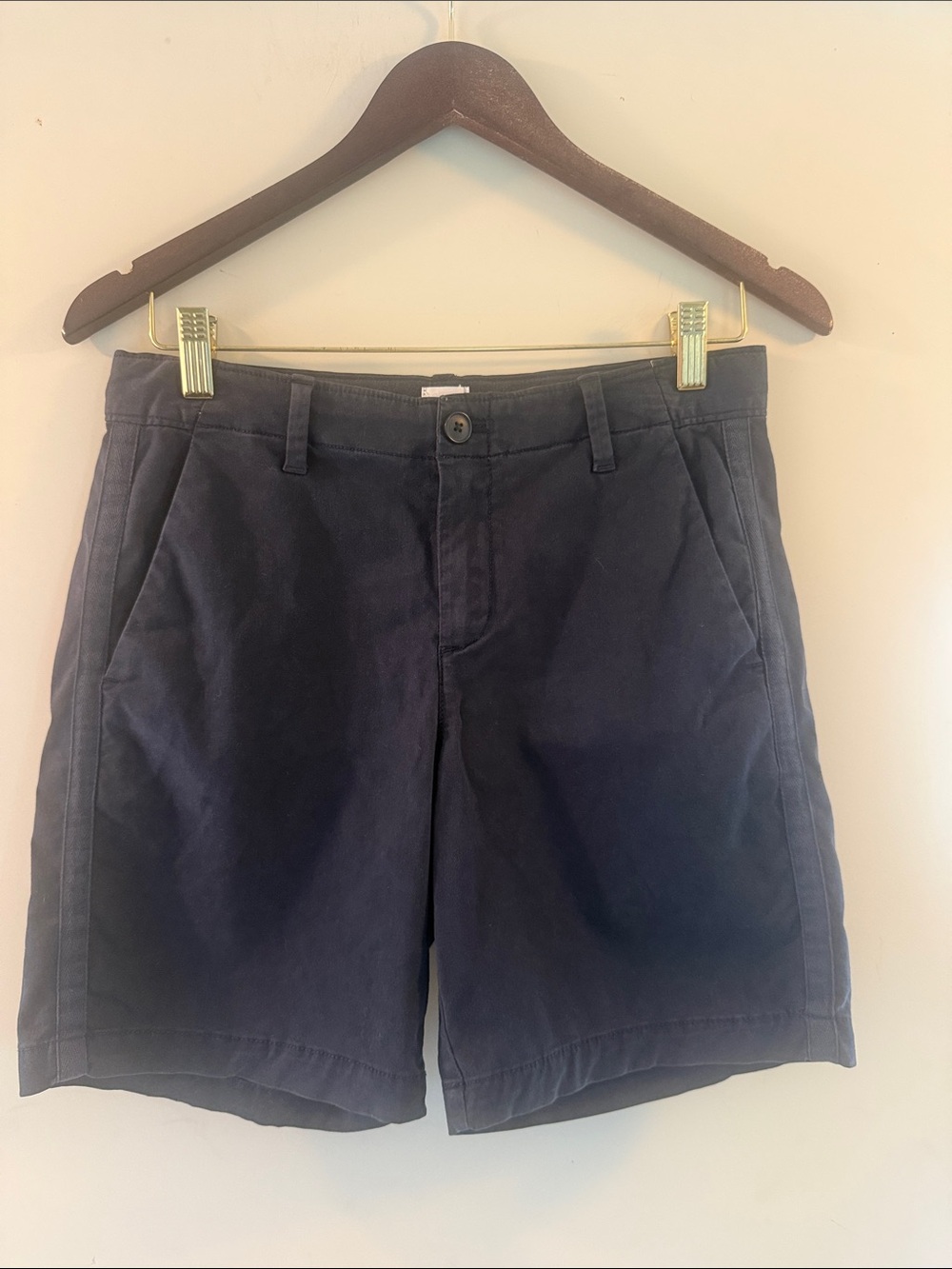 Gap Womens Classic Navy Chino Girlfriend Bermuda Shorts Sz 0